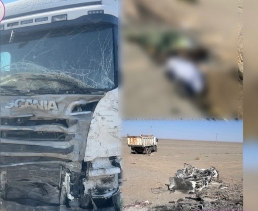 تصادف مرگبار موتر حامل مهاجران افغان در محور زاهدان–بم؛ ۱۰ نفر جان باختند
