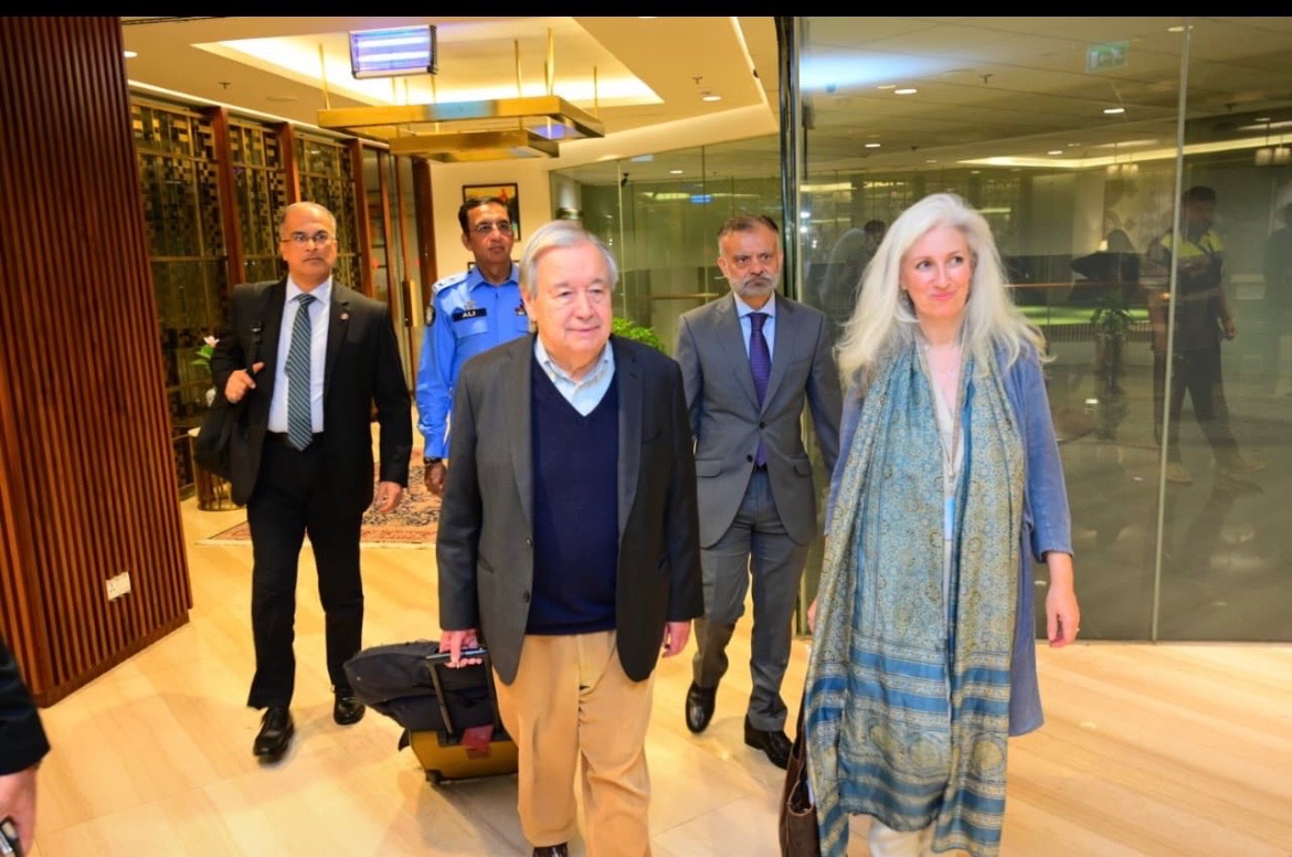 دبیرکل سازمان ملل در سفر رسمی وارد اسلامآباد